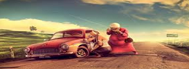 Granny has a flat tire